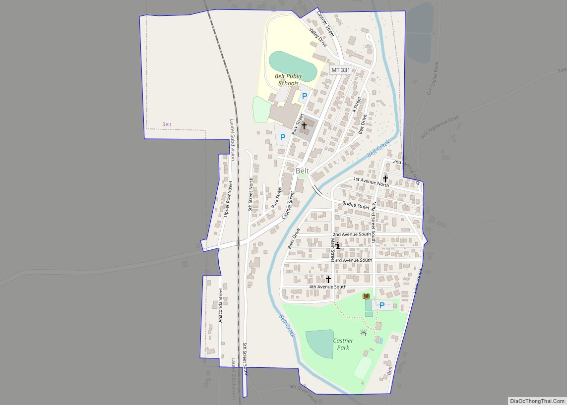 Map of Belt town