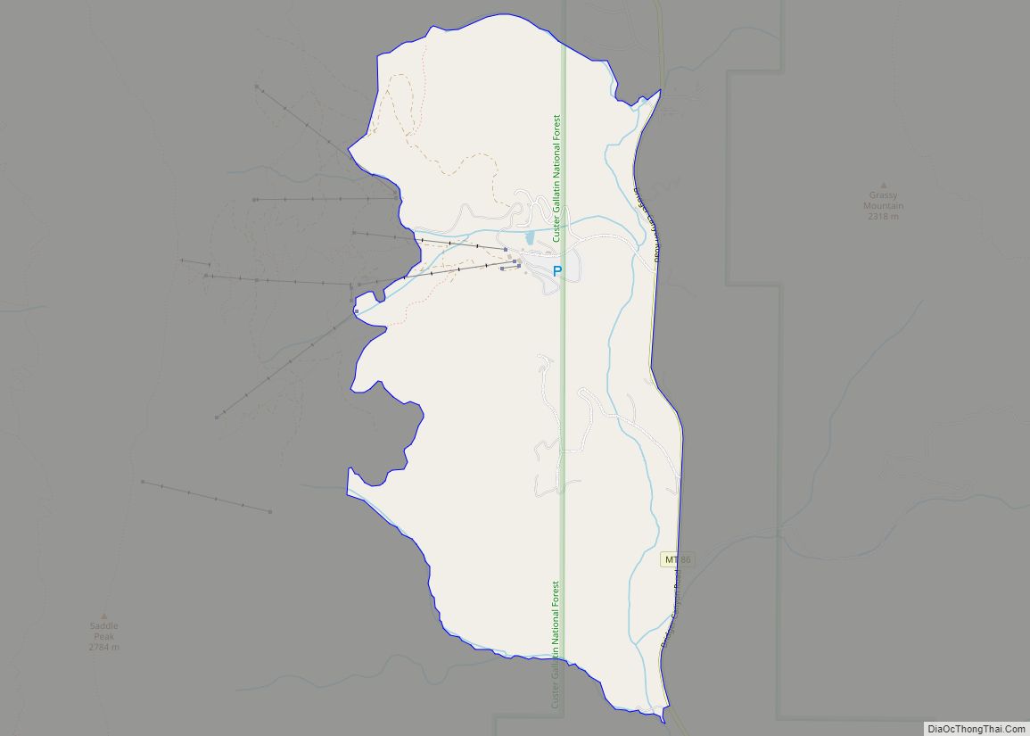 Map of Bridger CDP