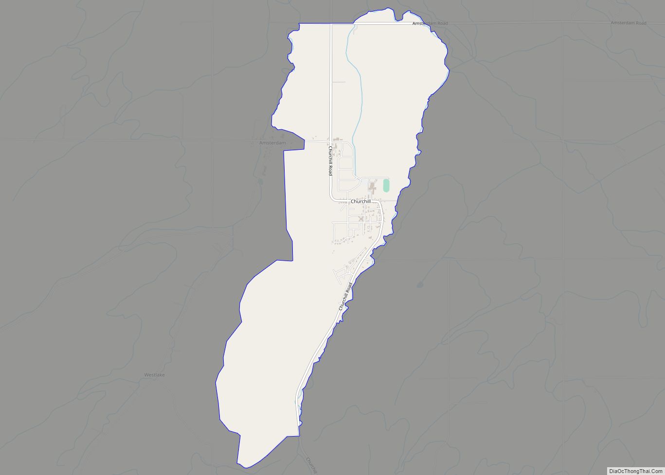 Map of Churchill CDP