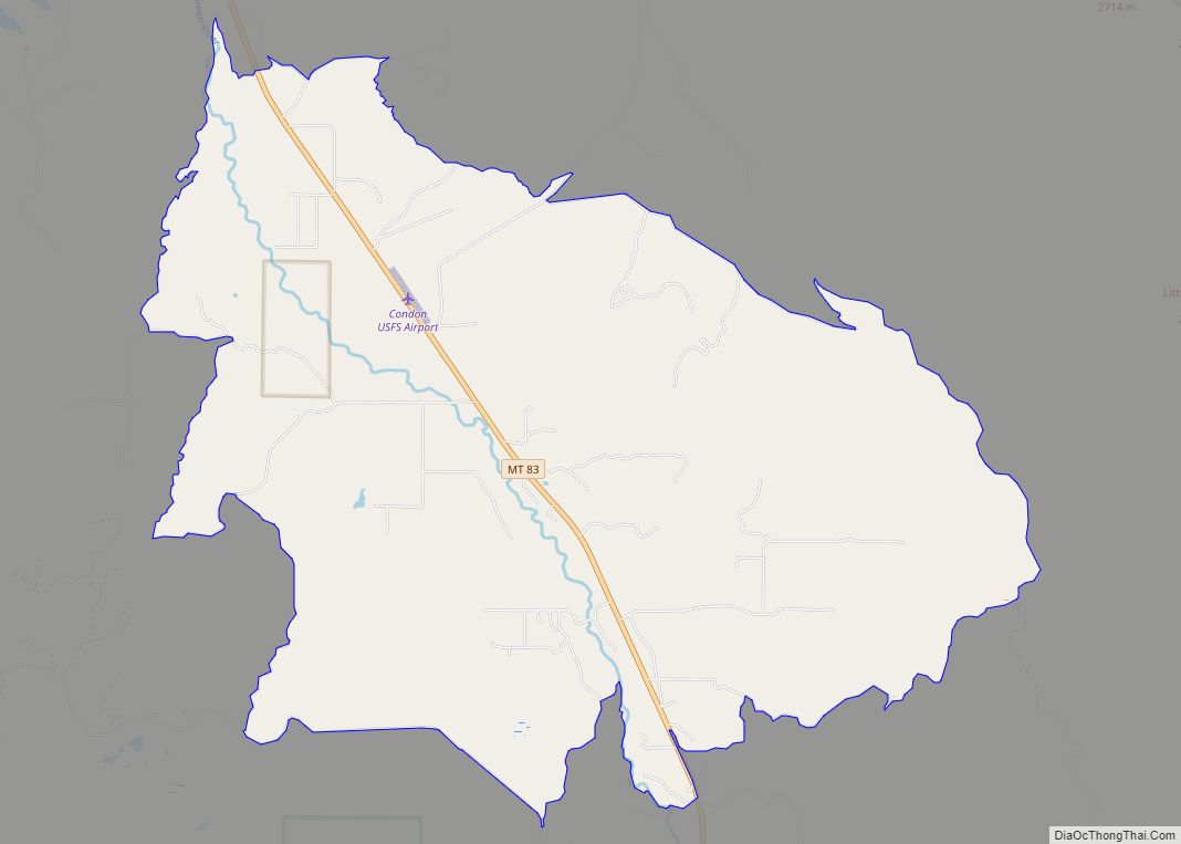 Map of Condon CDP, Montana