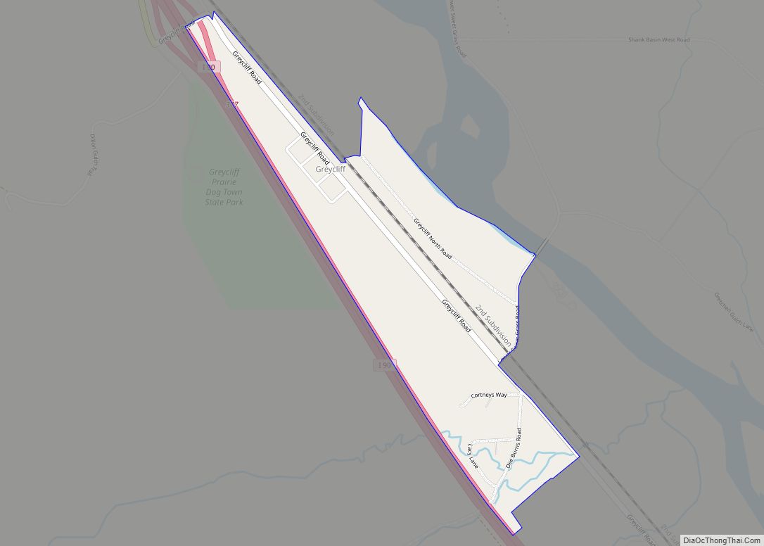 Map of Greycliff CDP