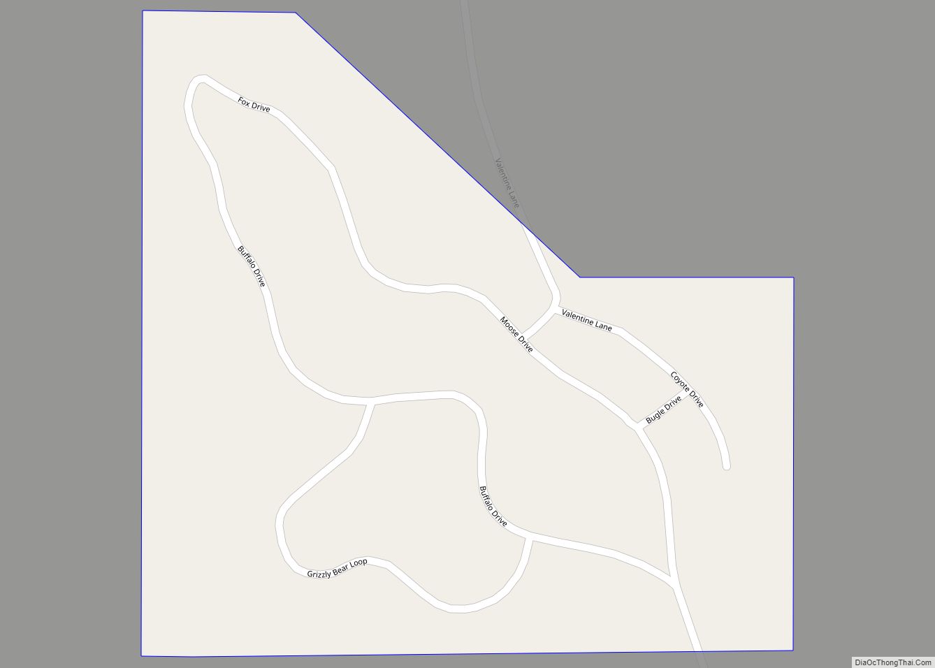 Map of Hebgen Lake Estates CDP