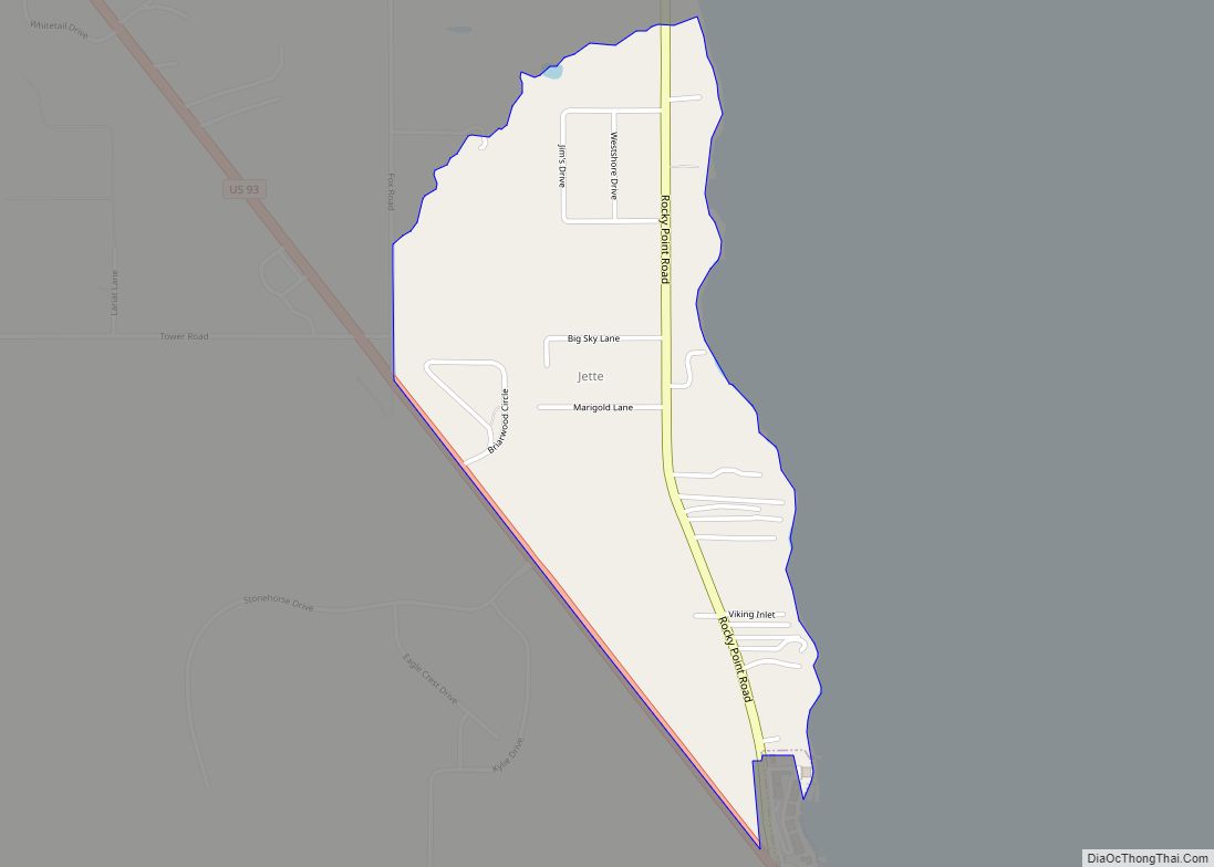 Map of Jette CDP