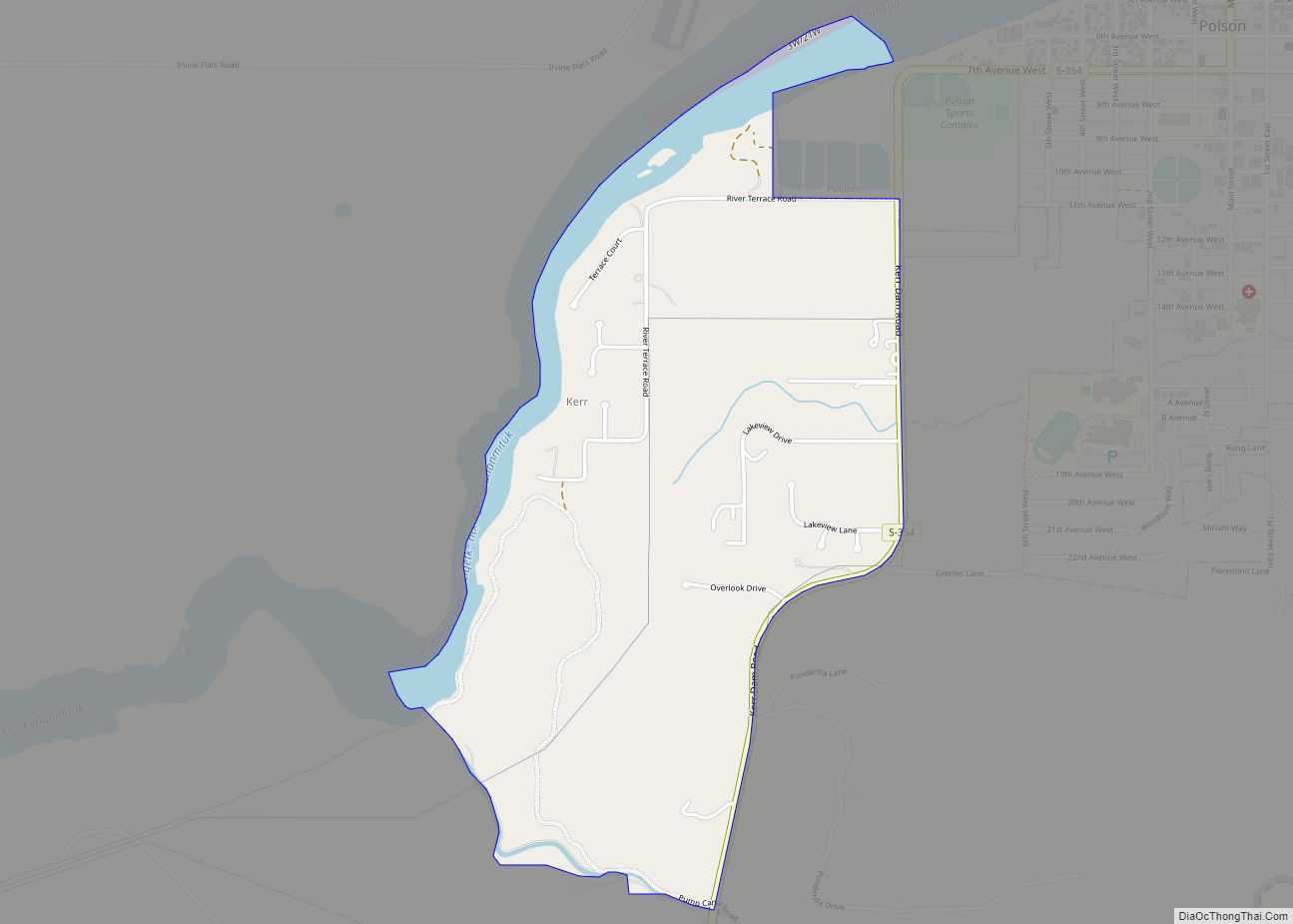 Map of Kerr CDP