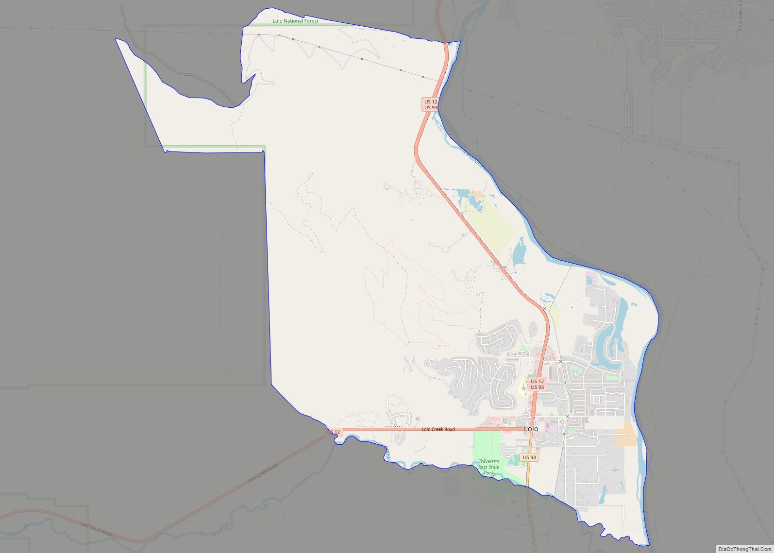 Map of Lolo CDP