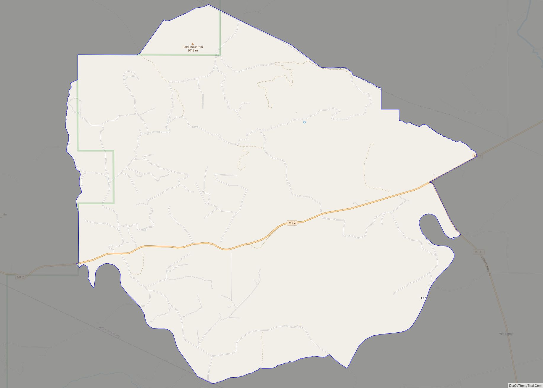 Map of Rader Creek CDP