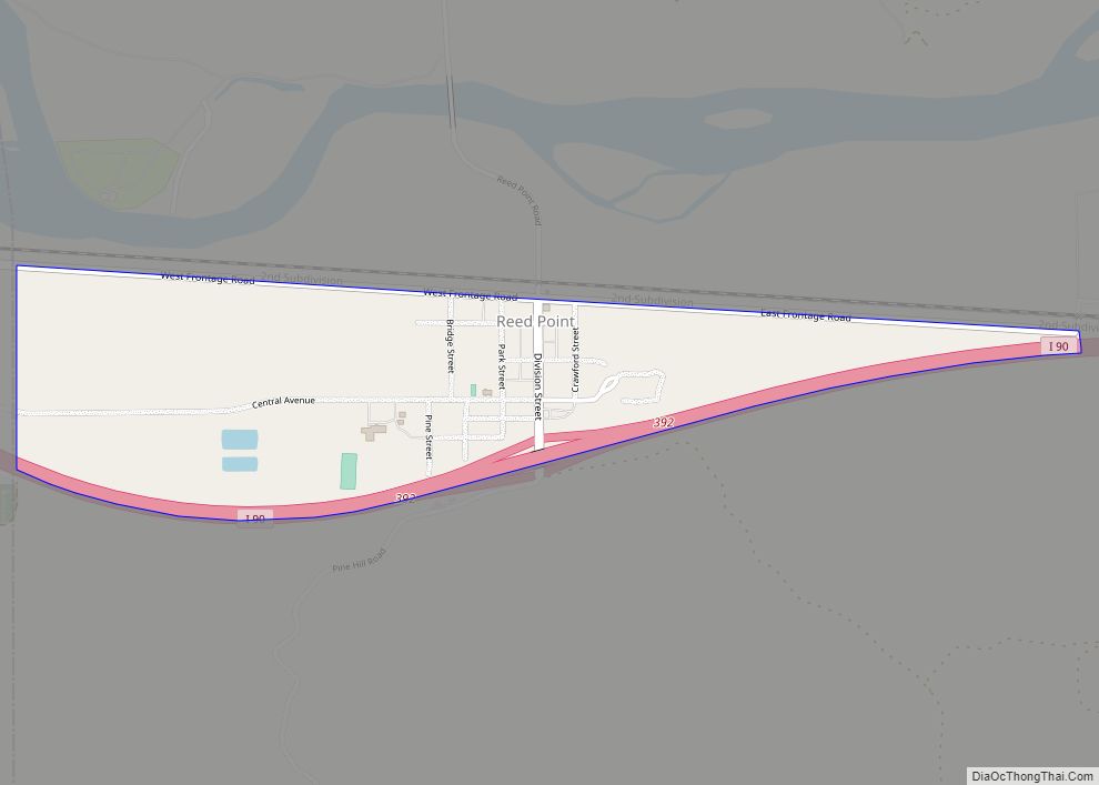 Map of Reed Point CDP