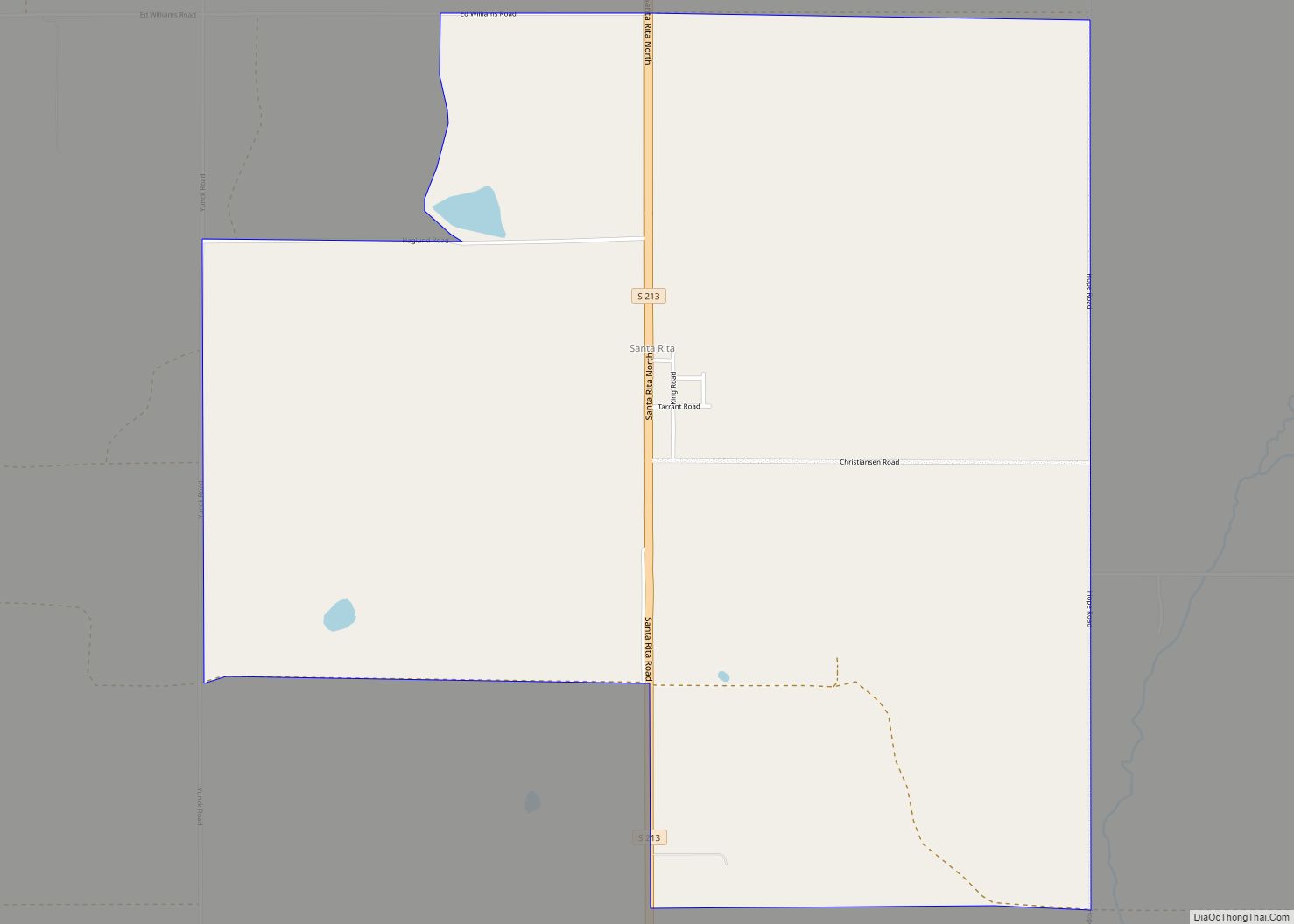 Map of Santa Rita CDP, Montana