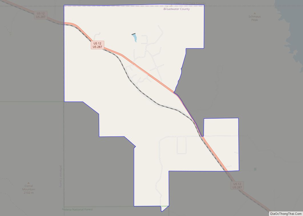 Map of Spokane Creek CDP