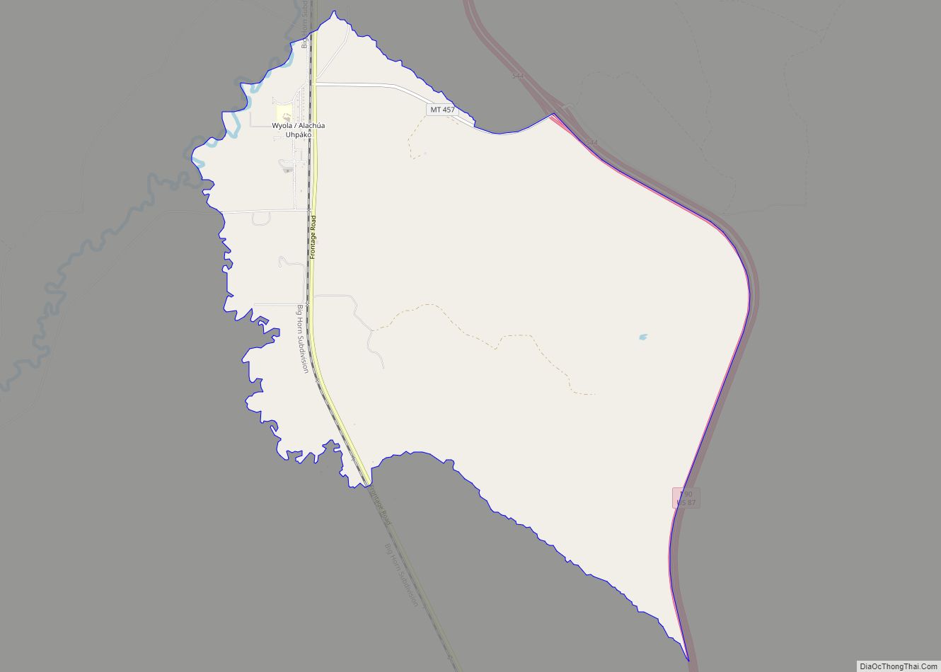Map of Wyola CDP