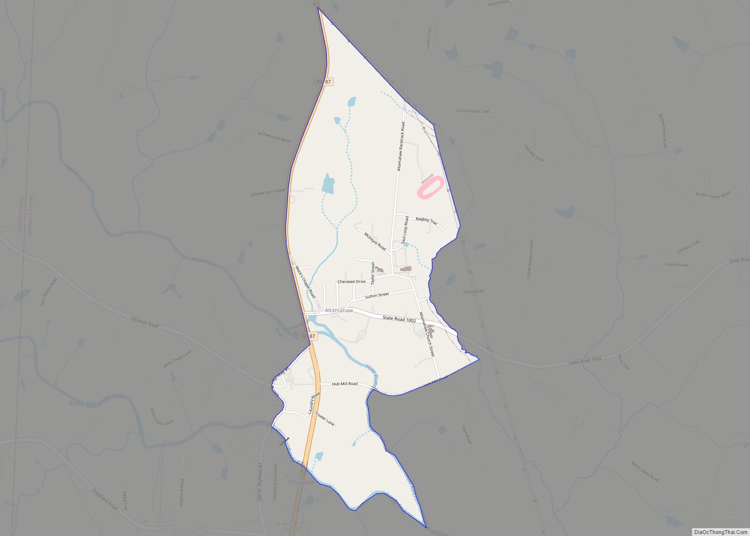 Map of Altamahaw CDP