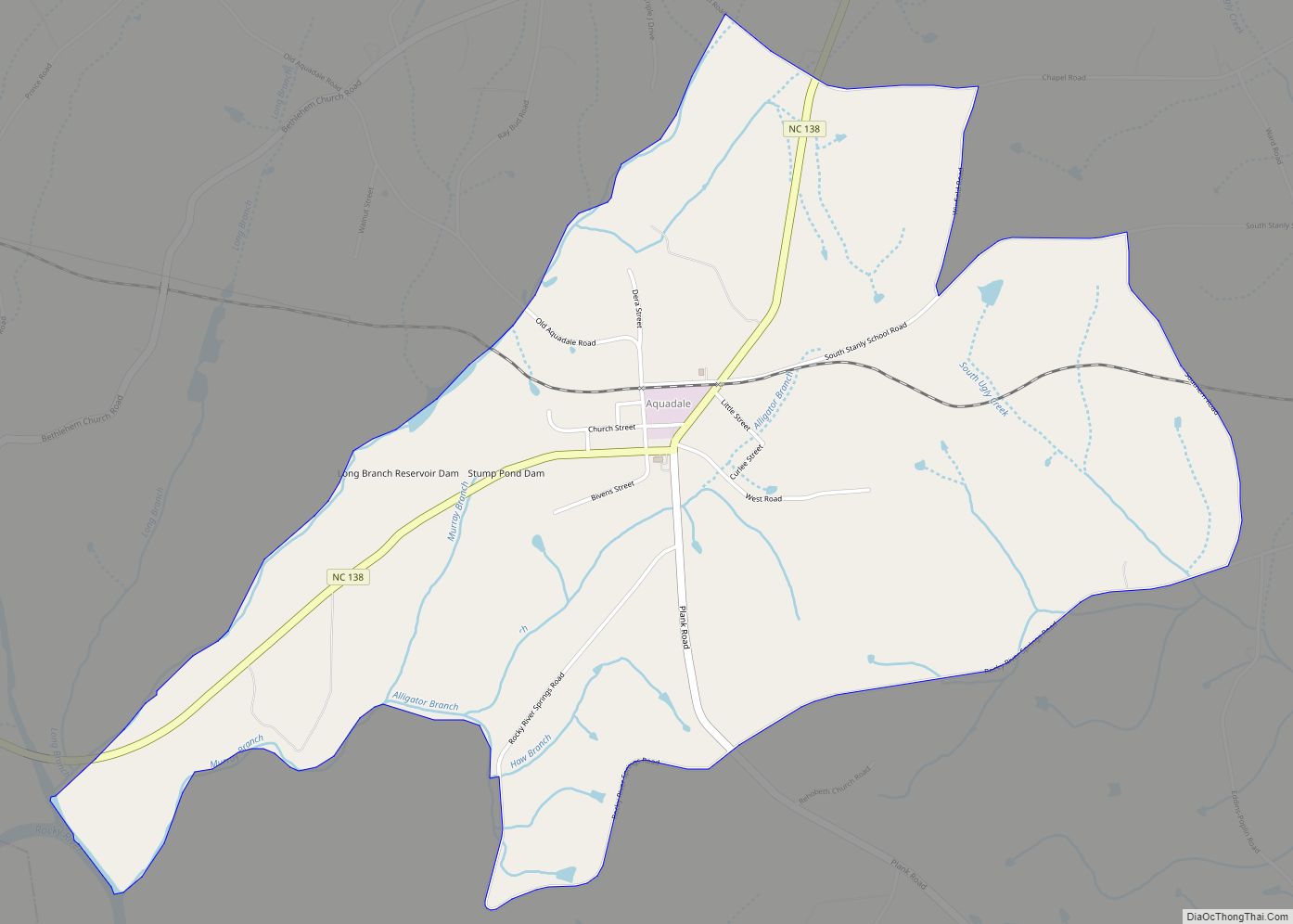 Map of Aquadale CDP