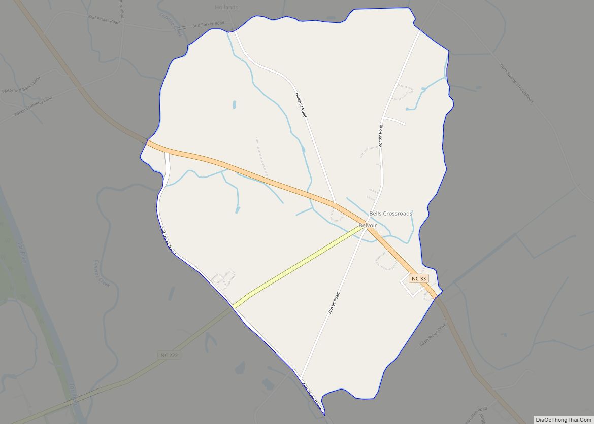 Map of Belvoir CDP