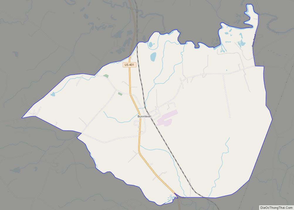 Map of Bunnlevel CDP