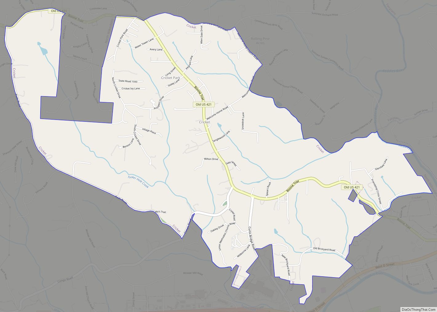 Map of Cricket CDP