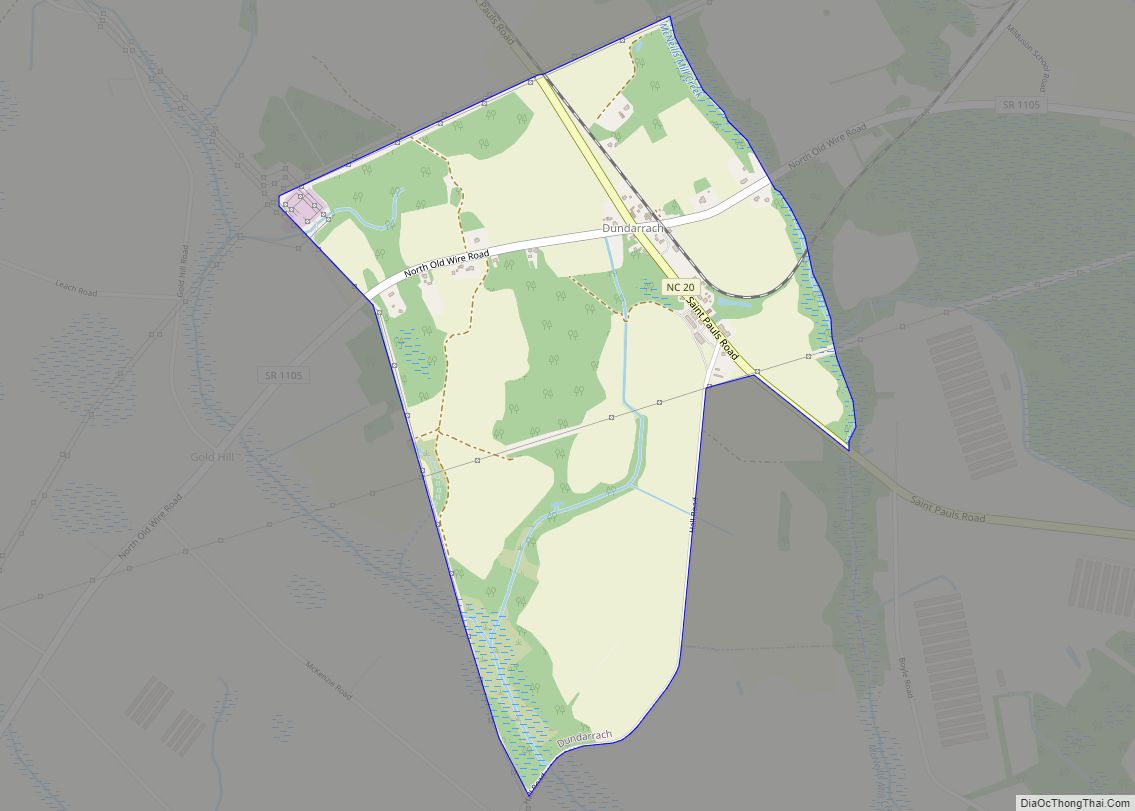 Map of Dundarrach CDP