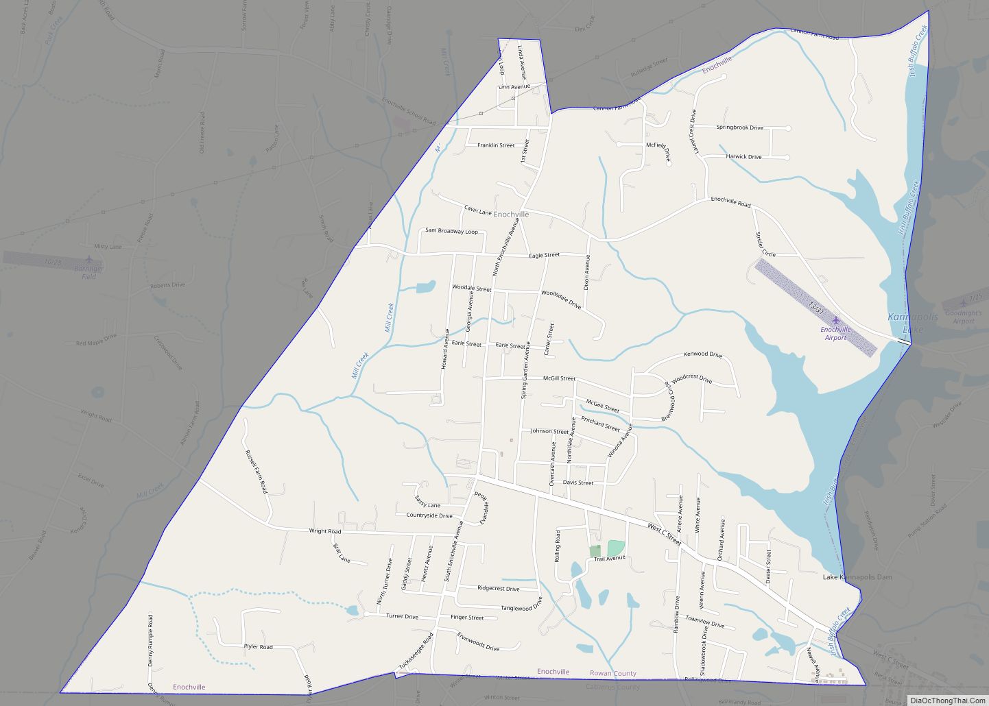 Map of Enochville CDP