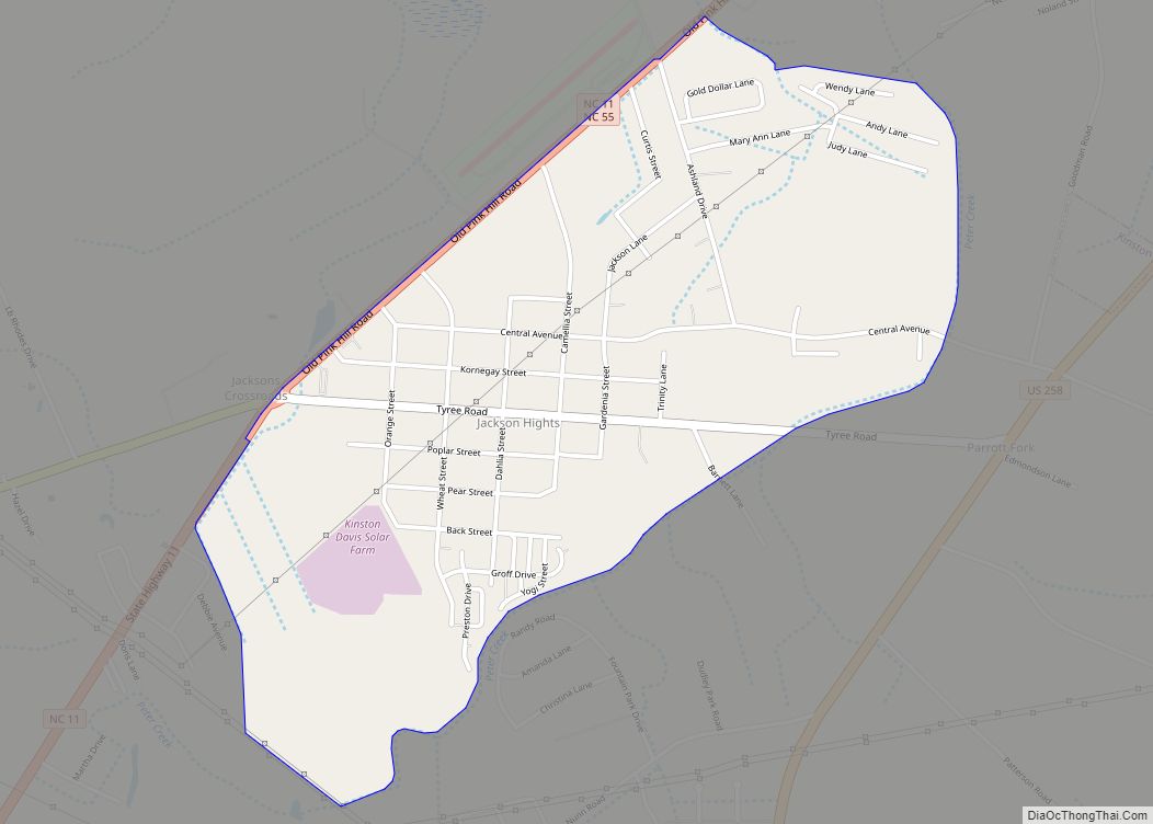 Map of Jackson Heights CDP