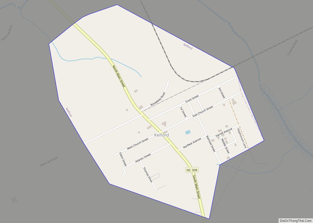 Map of Kelford town