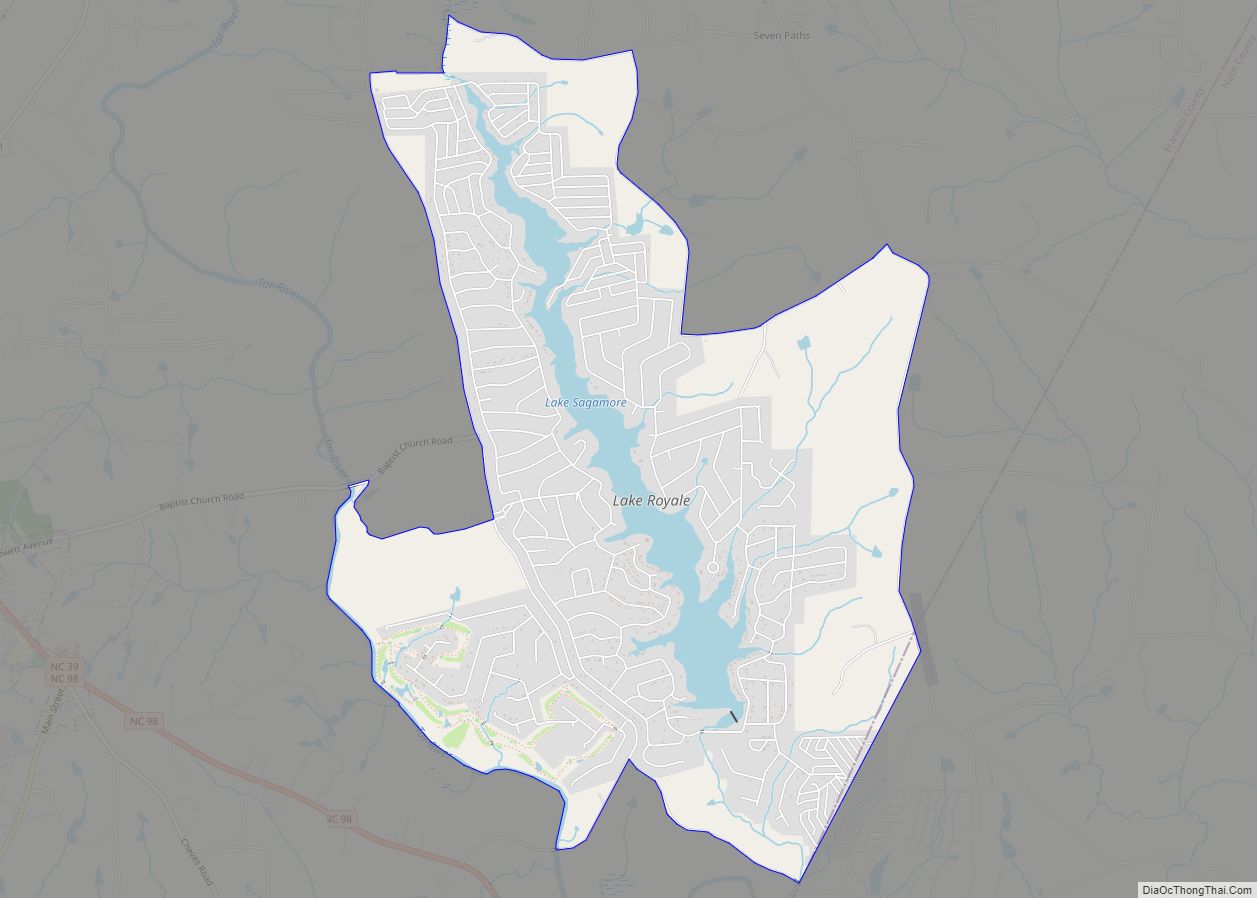 Map of Lake Royale CDP