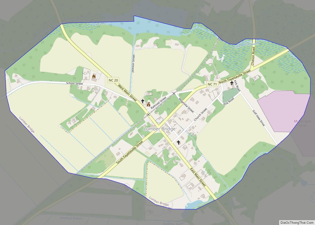 Map of Lumber Bridge town