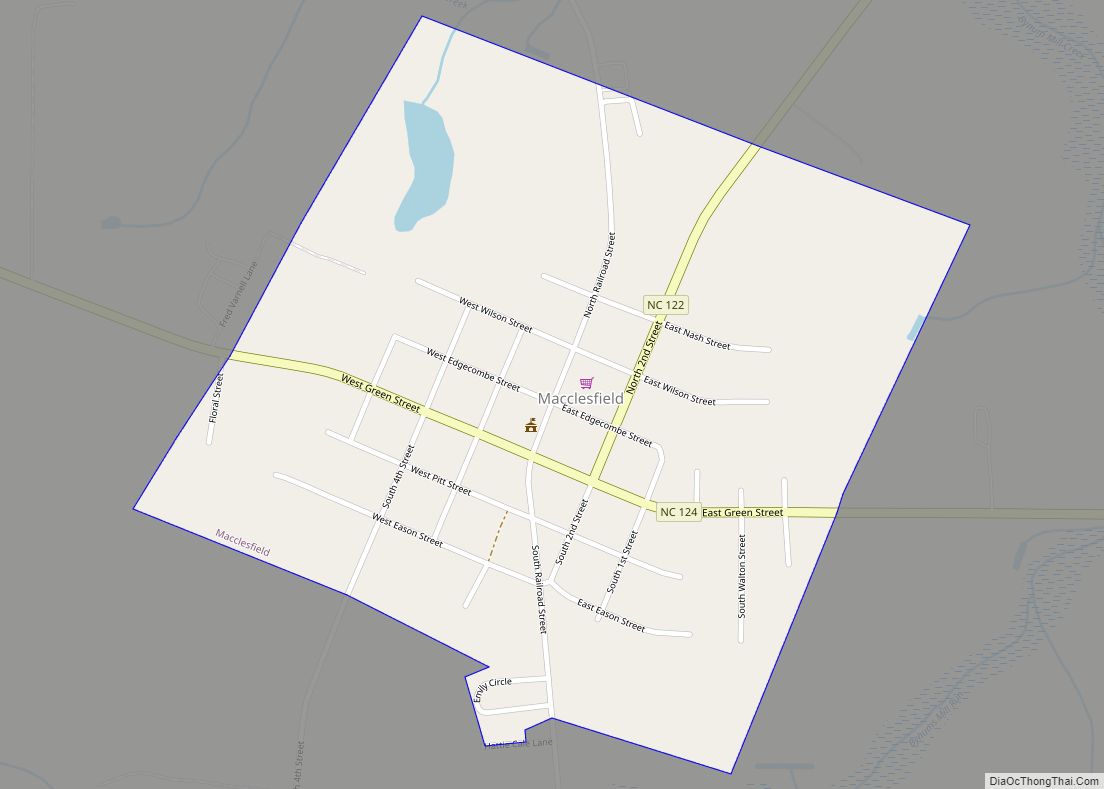 Map of Macclesfield town