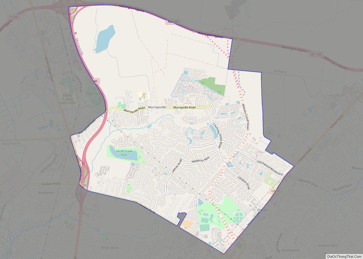 Map of Murraysville CDP