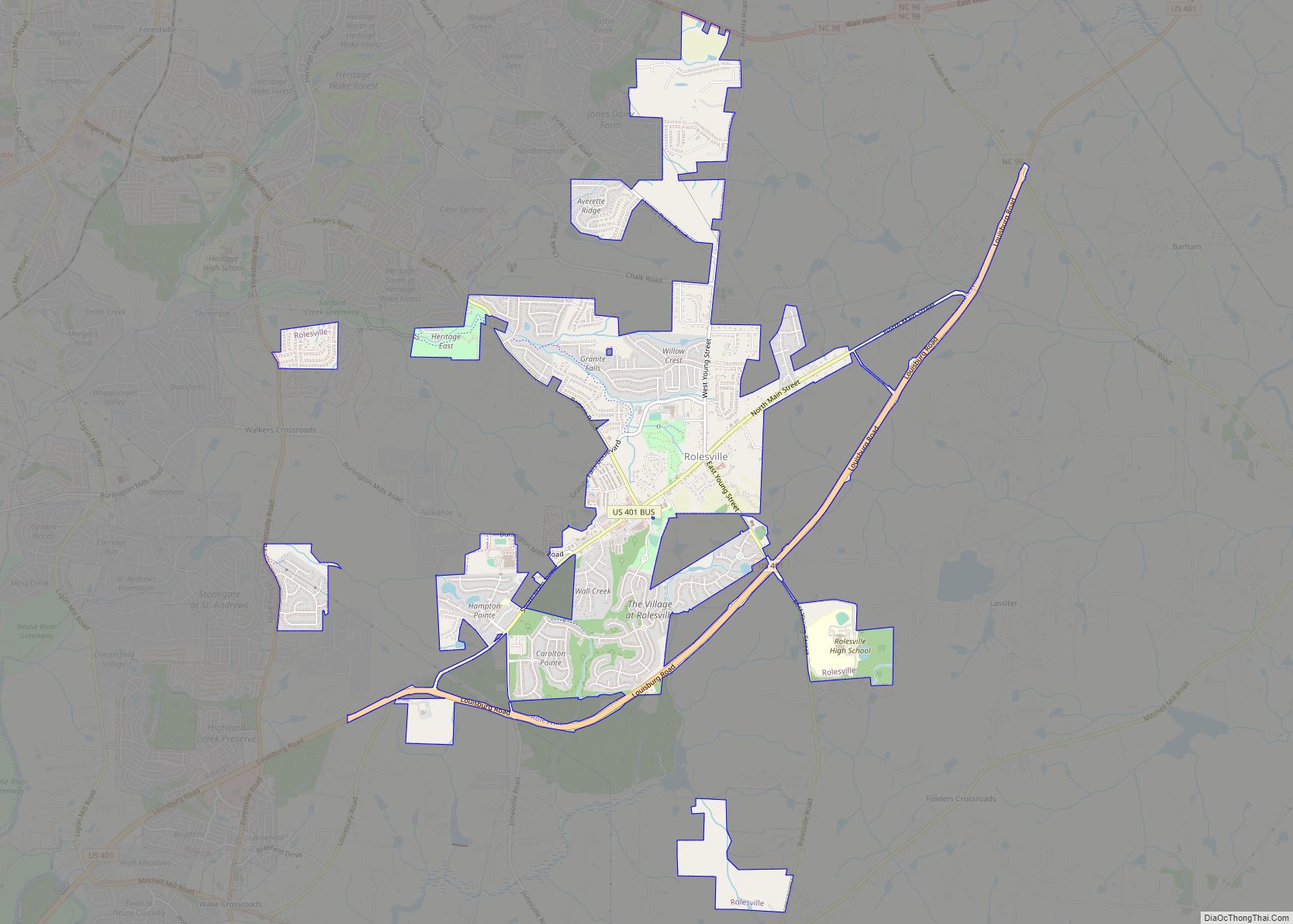 Rolesville Map