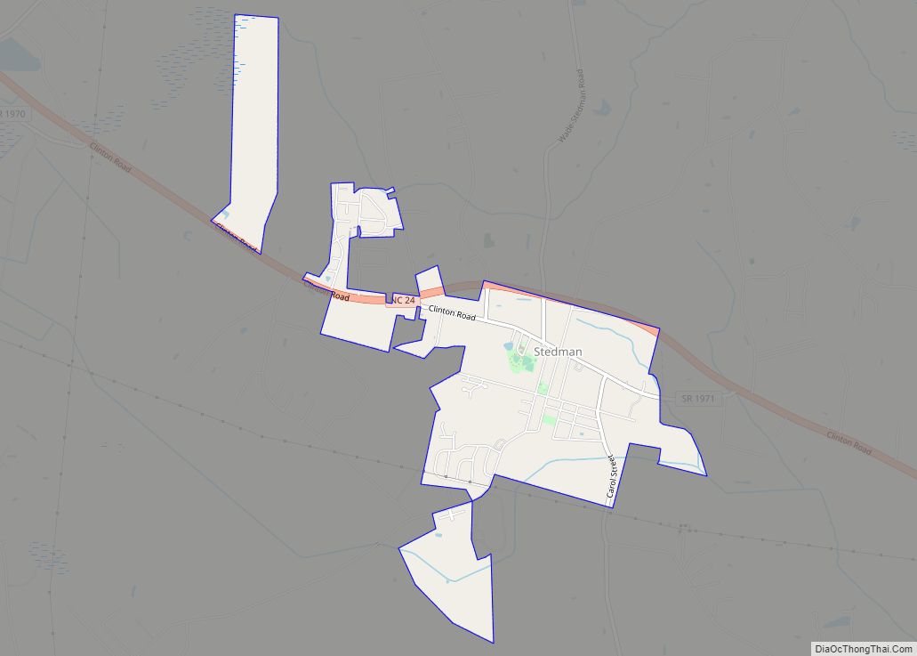 Map of Stedman town