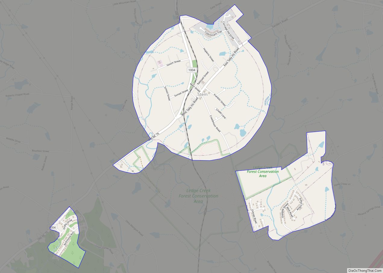 Map of Stem town