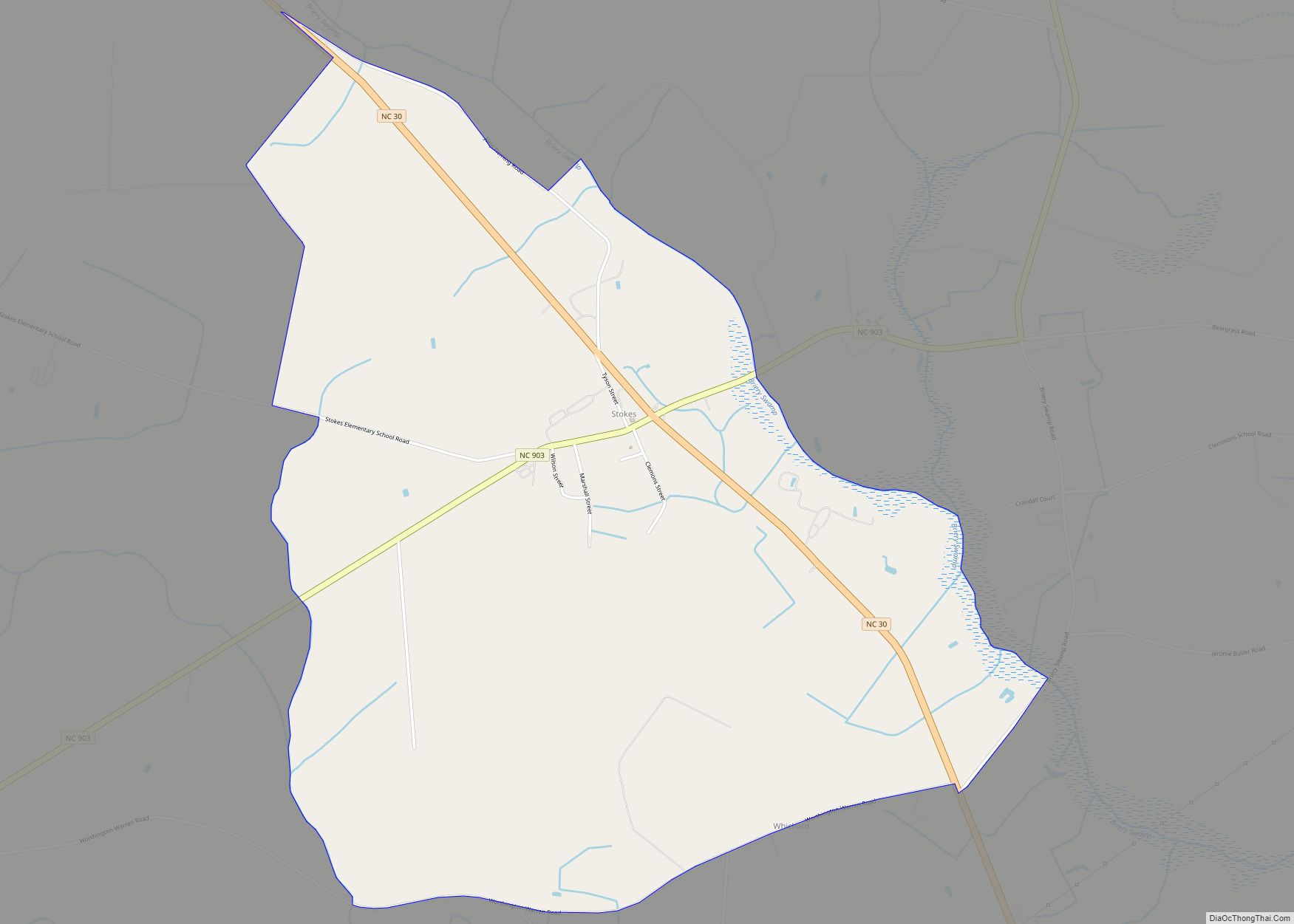 Map of Stokes CDP