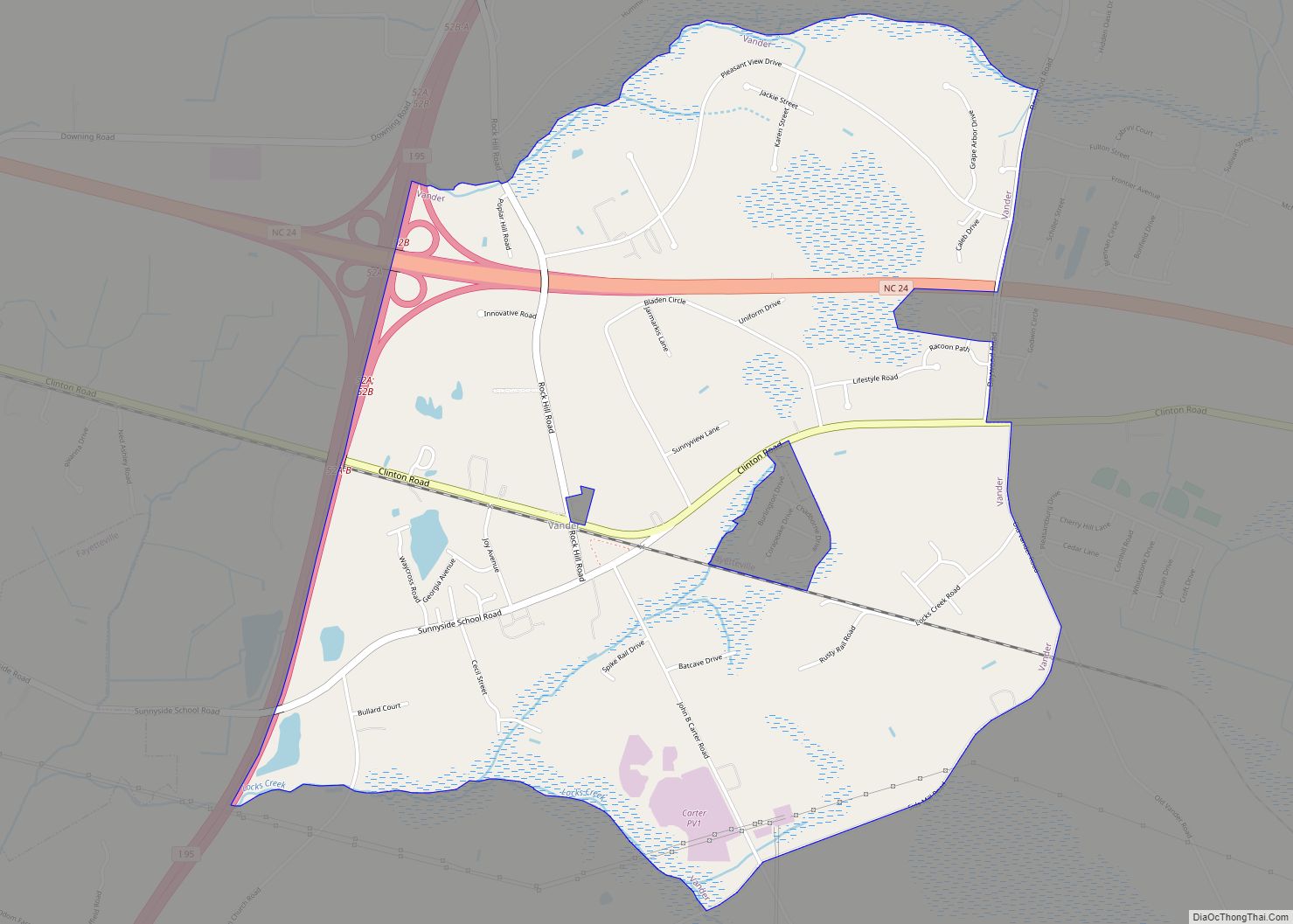 Map of Vander CDP