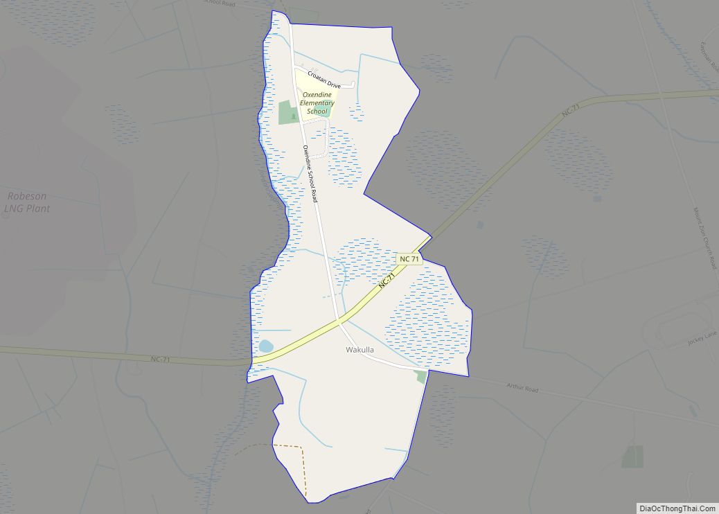 Map of Wakulla CDP