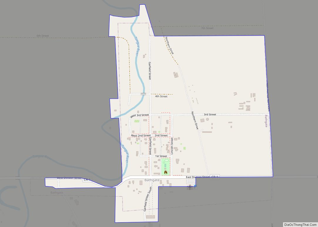 Map of Bathgate city