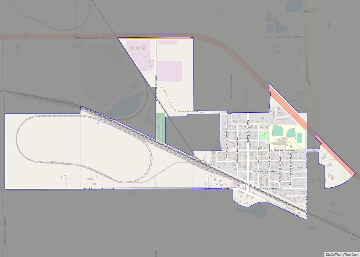 Map of Berthold city