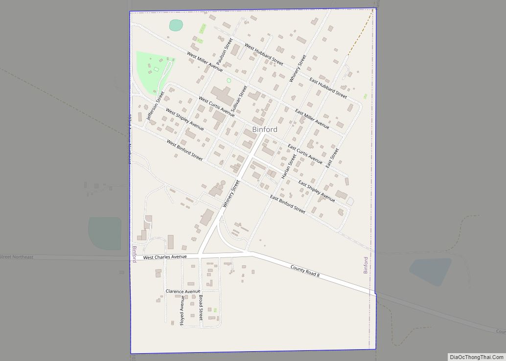 Map of Binford city