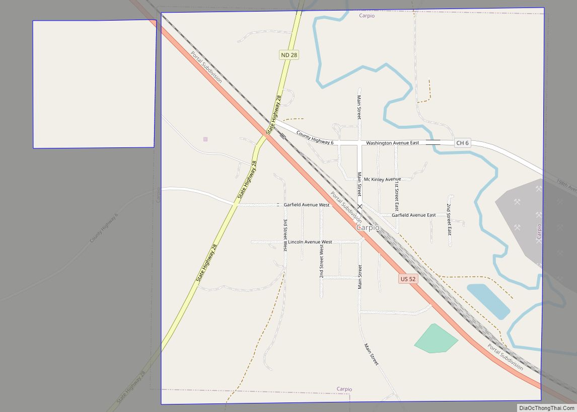 Map of Carpio city