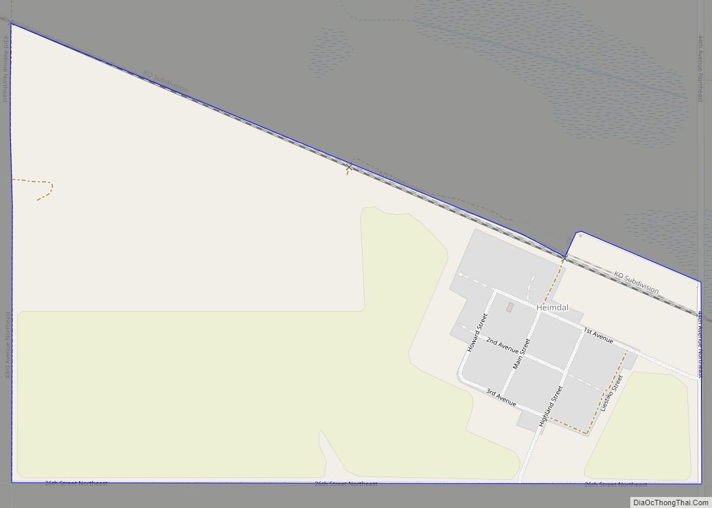 Map of Heimdal CDP