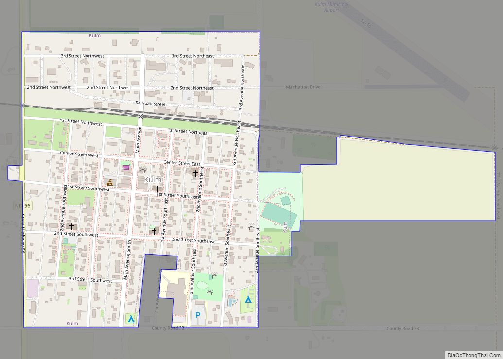 Map of Kulm city