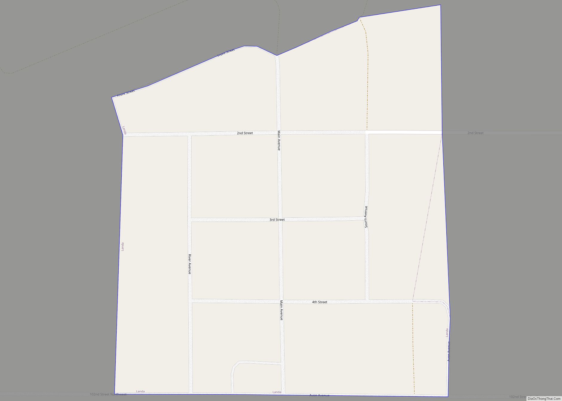 Map of Landa city