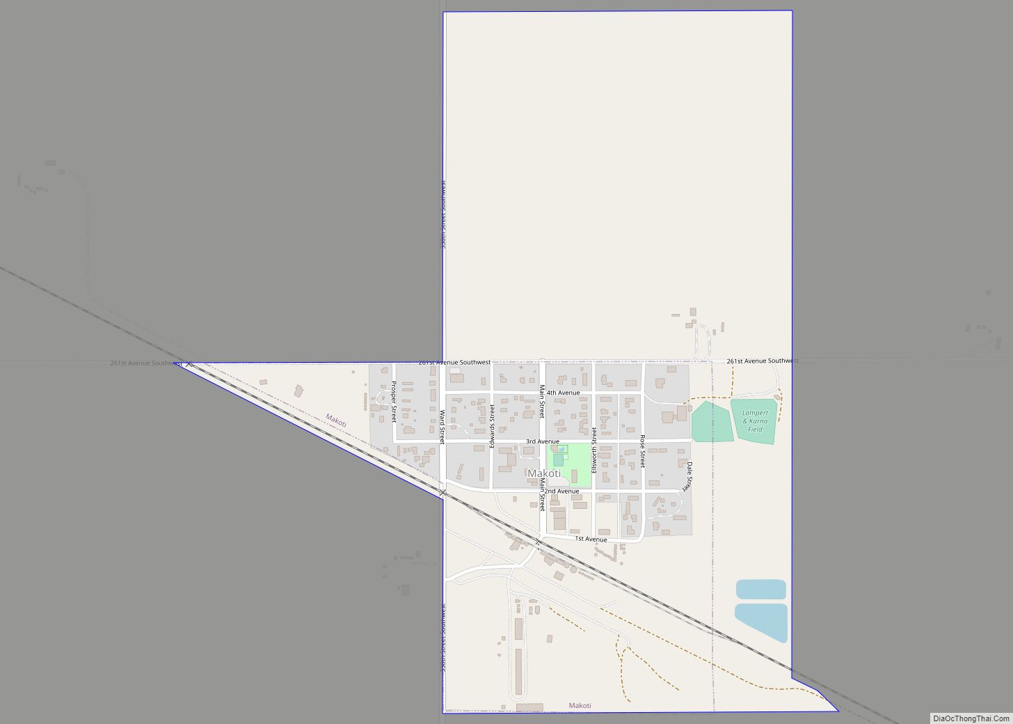 Map of Makoti city