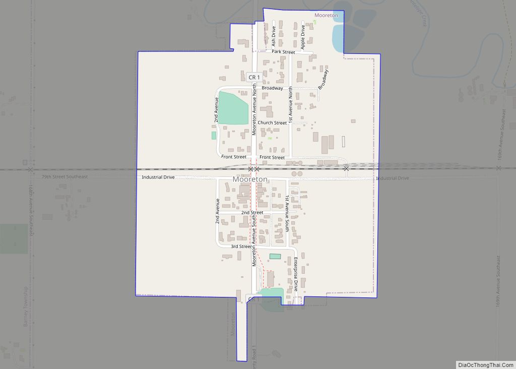 Map of Mooreton city