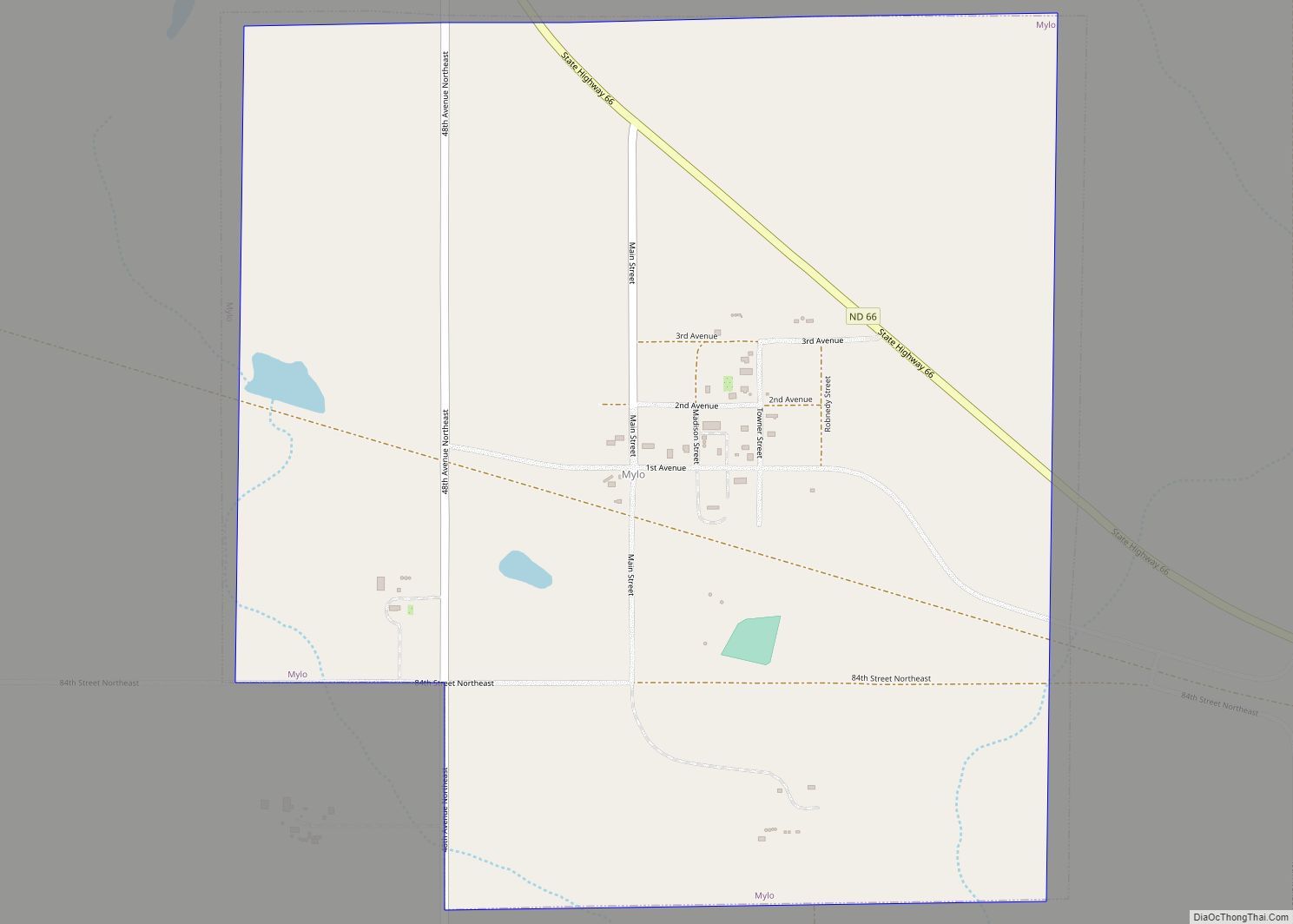 Map of Mylo city