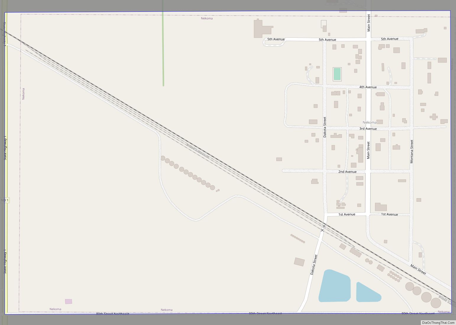 Map of Nekoma city