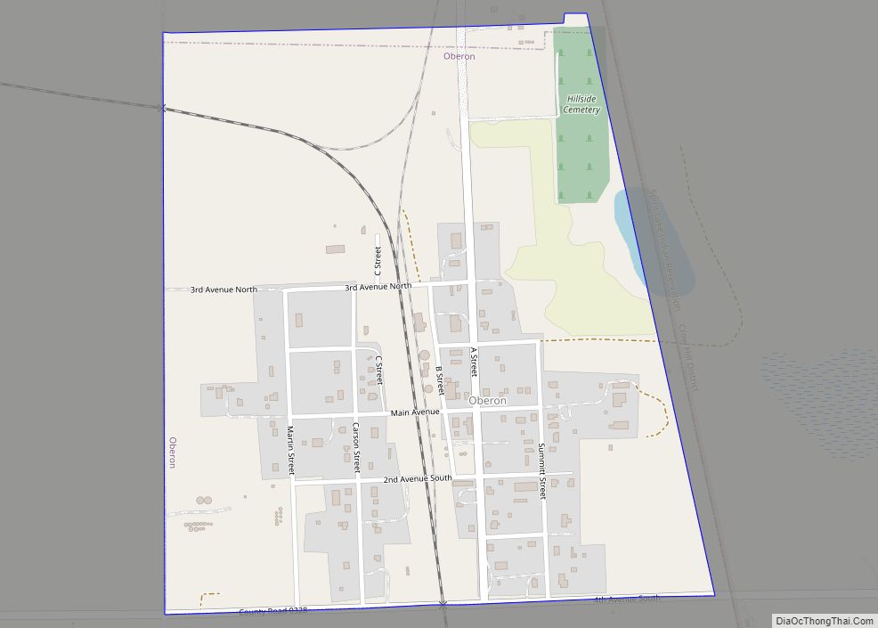 Map of Oberon city