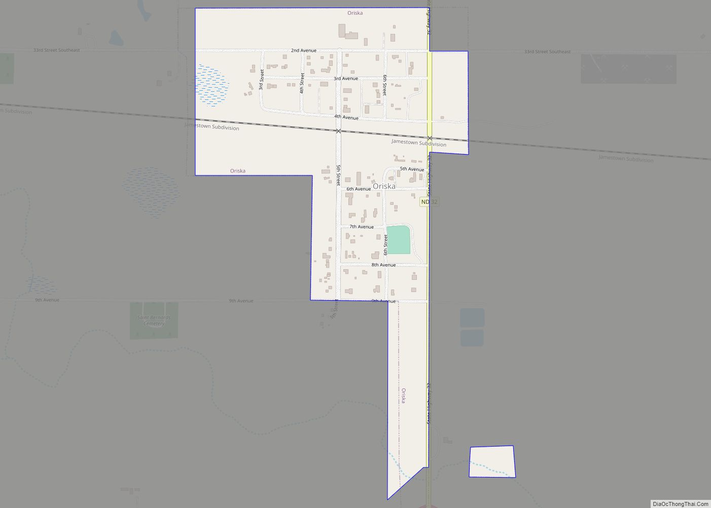 Map of Oriska city