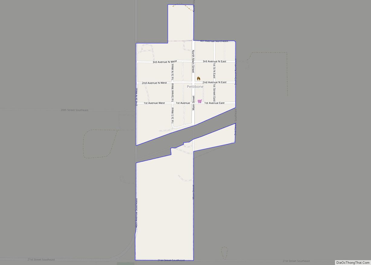 Map of Pettibone city