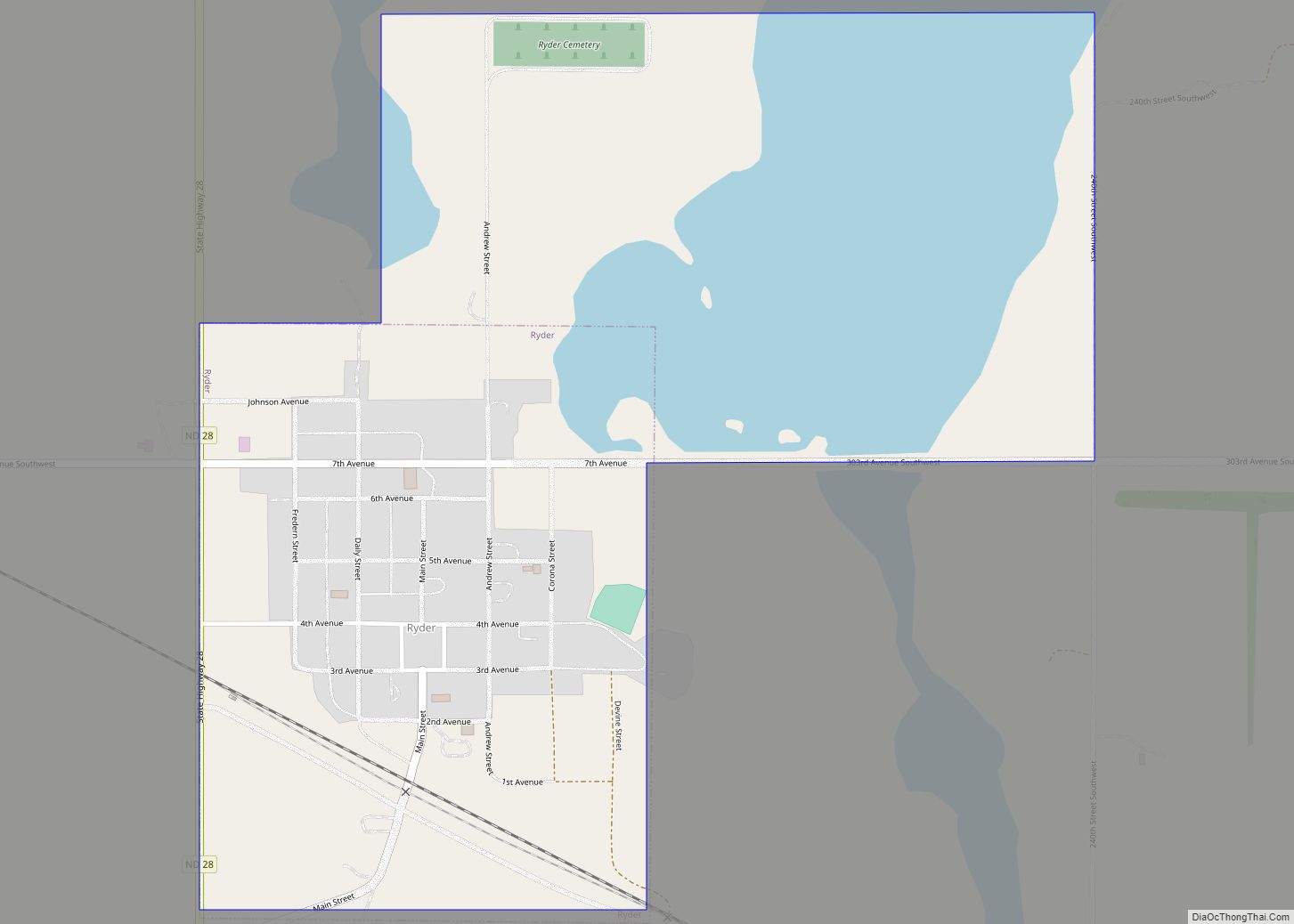 Map of Ryder city