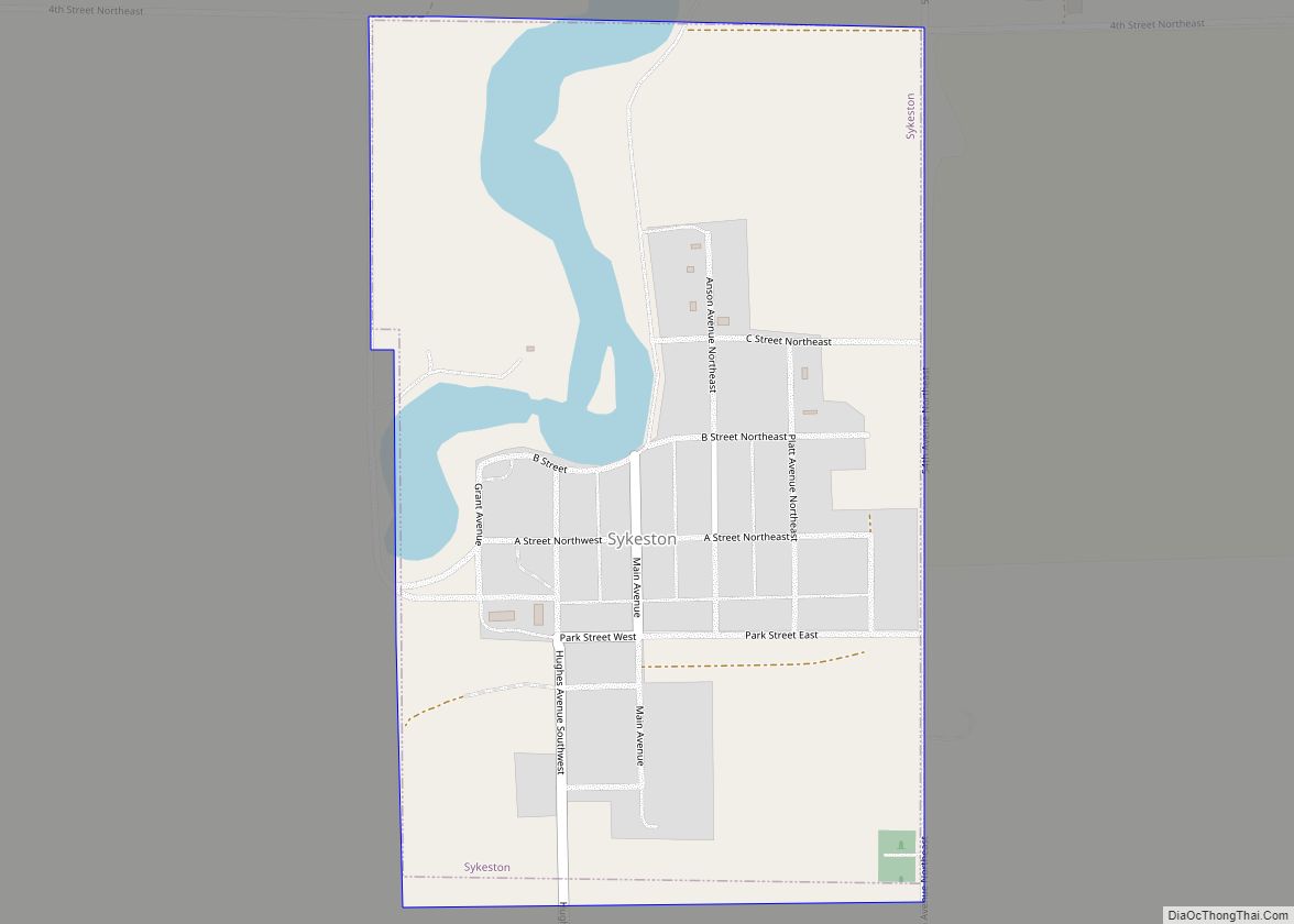 Map of Sykeston city
