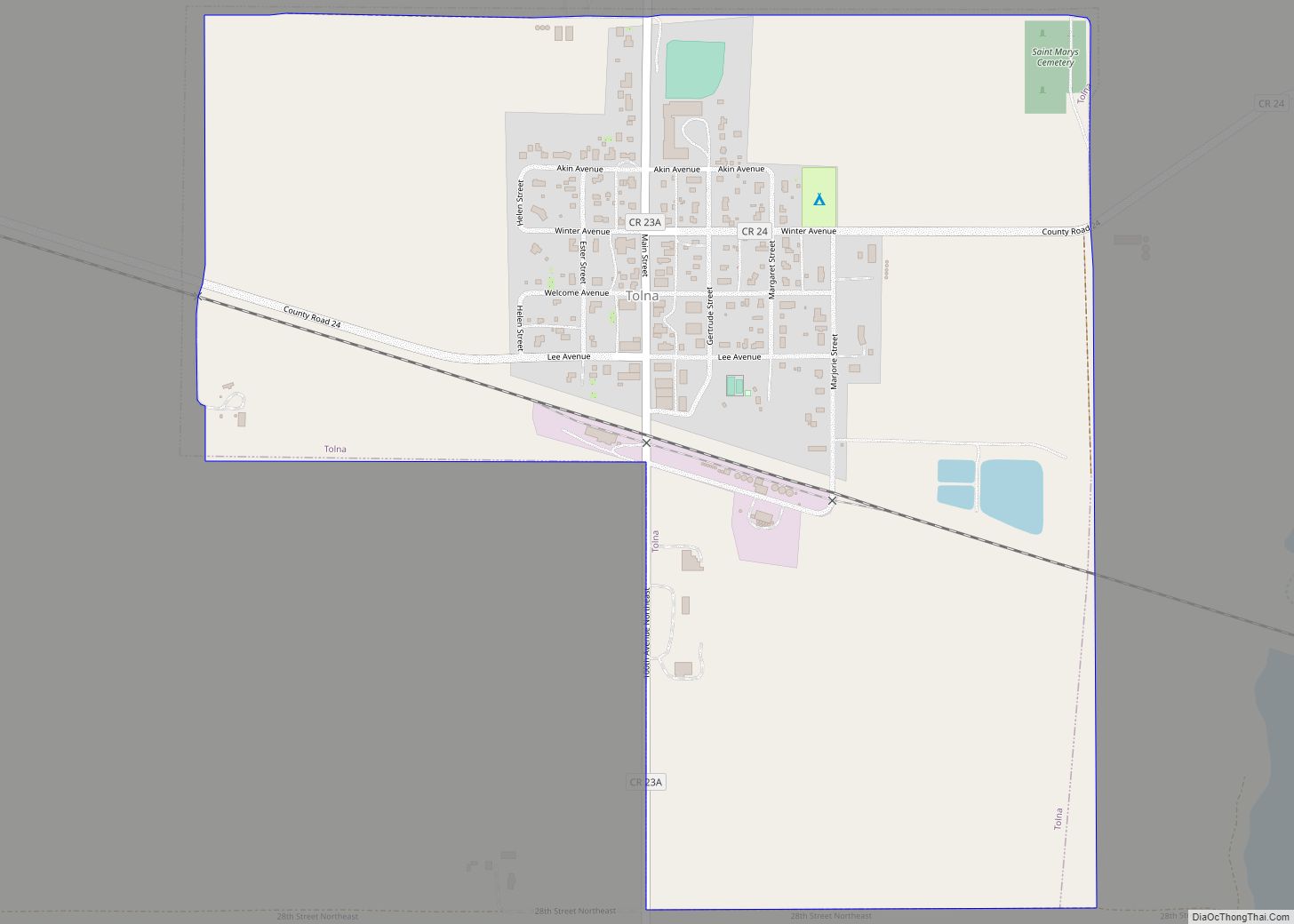 Map of Tolna city